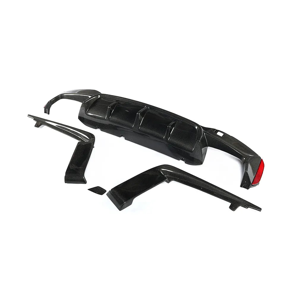 Bmw m5, f90, kolfiber diffuser med splitter