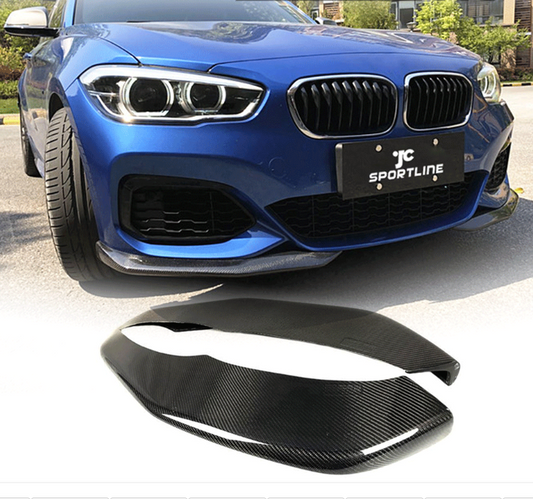 Carbon Fiber Front Flaps Splitter Aprons for BMW F20 118i 120i M Sport M135i 2015 2018