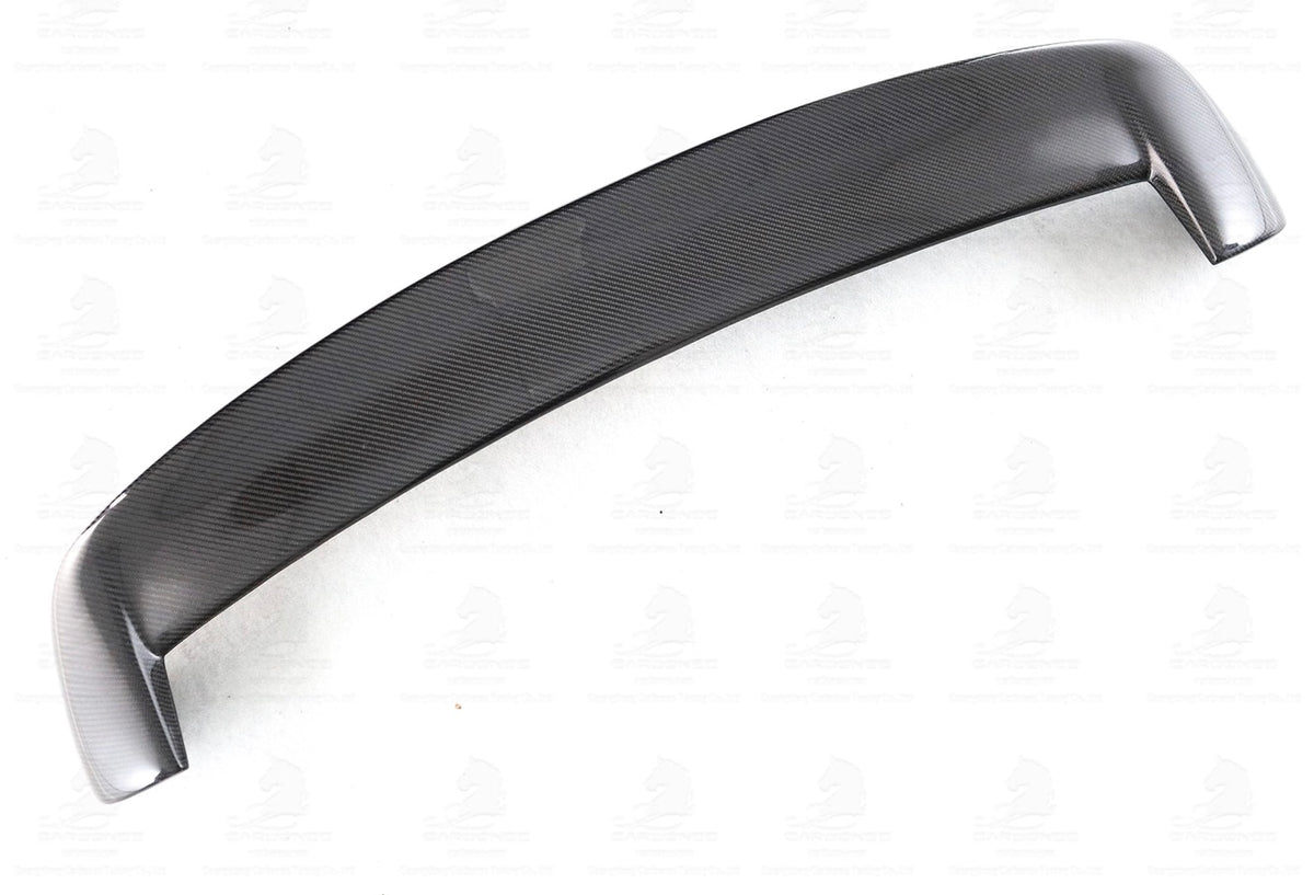 BMW F20 LCI kolfiber takspoiler snett framifrån